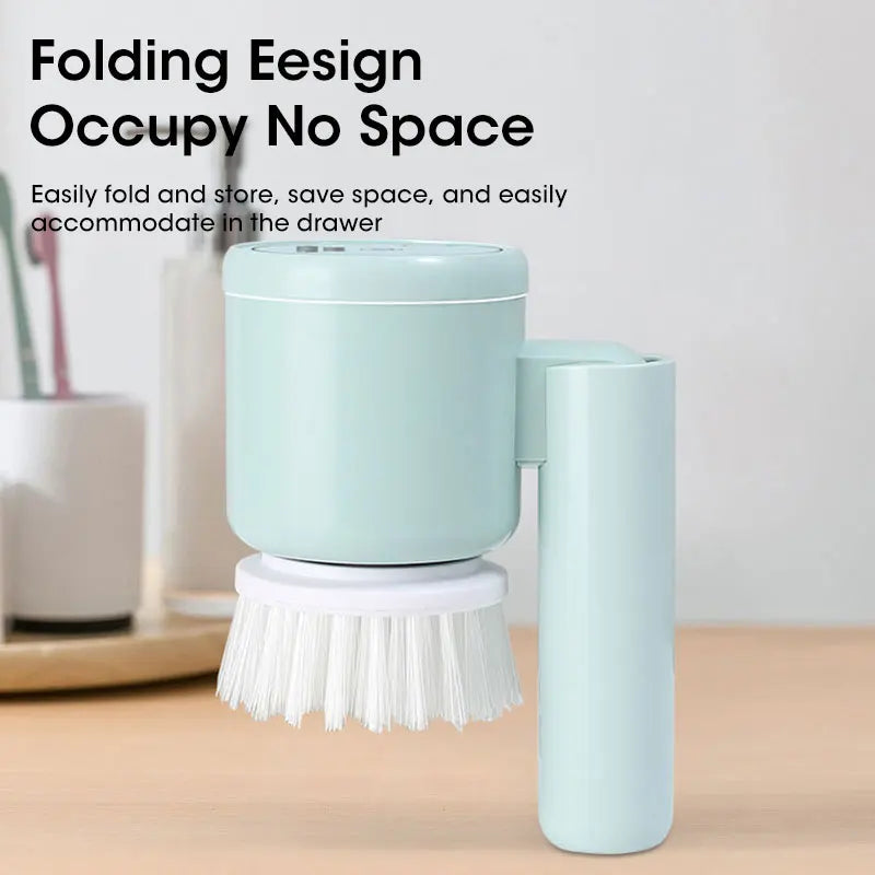 Cordless Electric Spin Scrubber – Rechargeable Bathroom Cleaning Brush with 5 Brush Heads